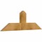 Ekena Millwork Portland Rough Sawn Timber Gable Bracket, Western Red Cedar, 48"W x 16"H x 2"D x 6"F, 8/12 Pitch GBW048X16X0206POR00RWR - alternate 2